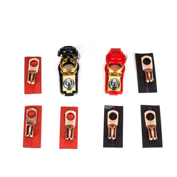 1 Pair Car Battery Cable Terminal Clamps Connectors Battery Clip Wiring Classification Set