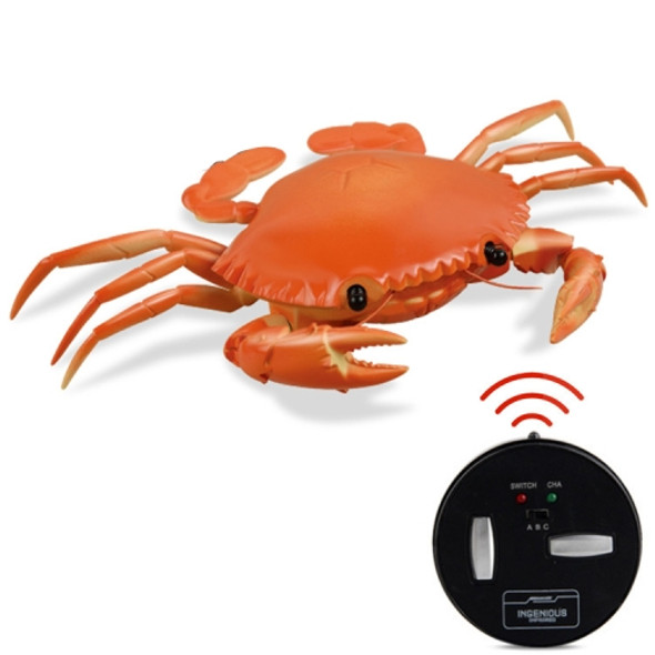 9995 Infrared Sensor Remote Control Simulated Crab Creative Children Electric Tricky Toy Model (Yellow)