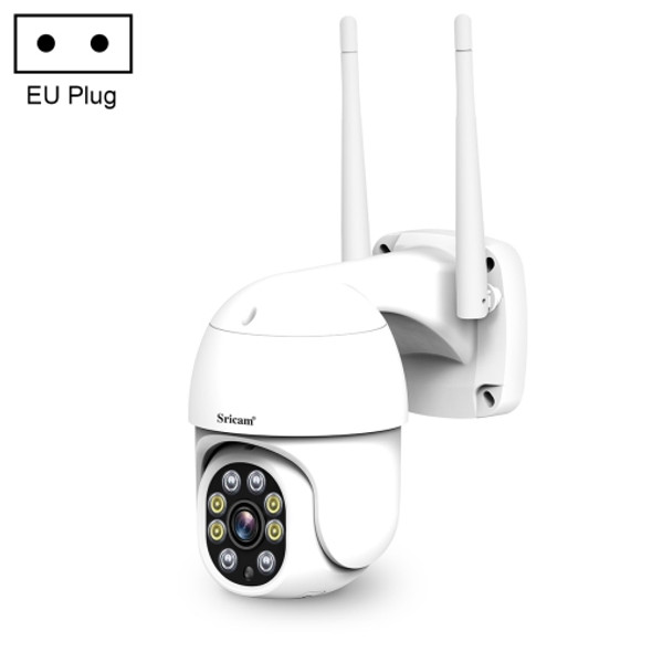 Sricam SP028 1080P HD Outdoor PTZ Camera, Support Two Way Audio / Motion Detection / Humanoid Detection / Color Night Vision / TF Card, EU Plug