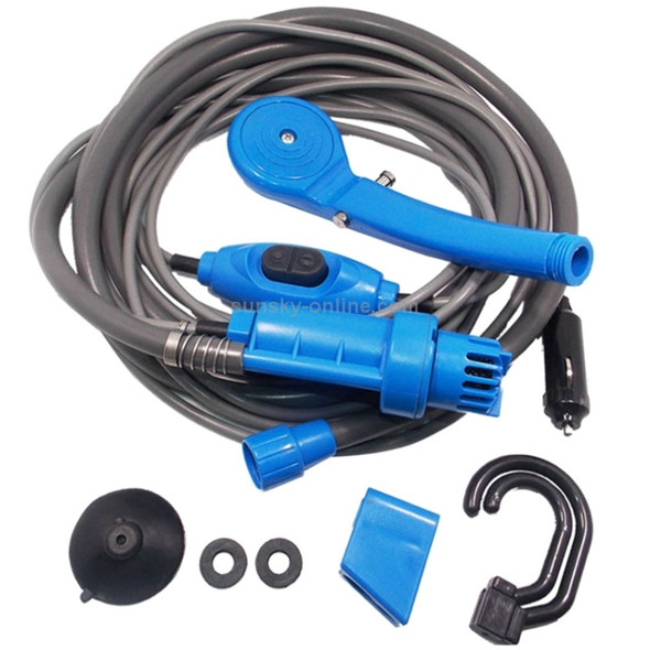 12V Portable Outdoor Car Electric Shower Sprinkler Washer (Blue)