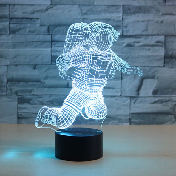 Astronaut Shape 3D Colorful LED Vision Light Table Lamp, Crack Touch Version