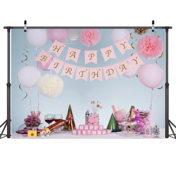 2.1m x 1.5m One Year Old Birthday Photography Background Cloth Birthday Party Decoration Photo Background(587)