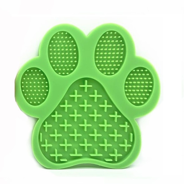 2 PCS Silicone Pet Licking Pad Slow Food Pad Dog Nursing Training(Green)