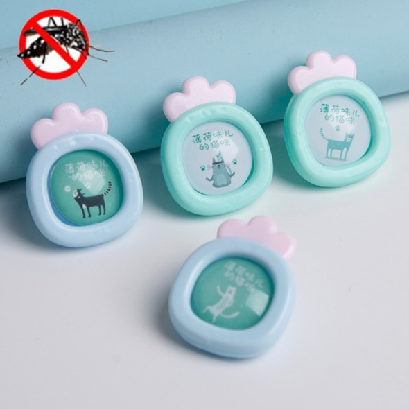 4 PCS Baby Anti-mosquito Buckle Children Outdoor Mosquito Repellent Buckle, Style:Mint Cat