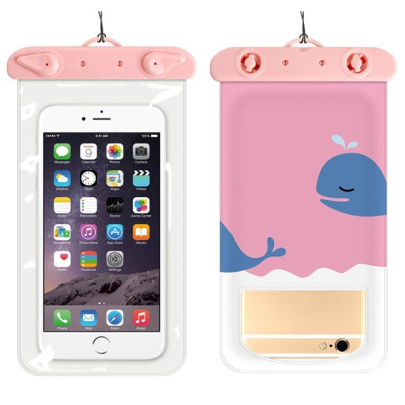 10 PCS Girly Heart Thickened Cartoon Phone Waterproof Bag(Whale)