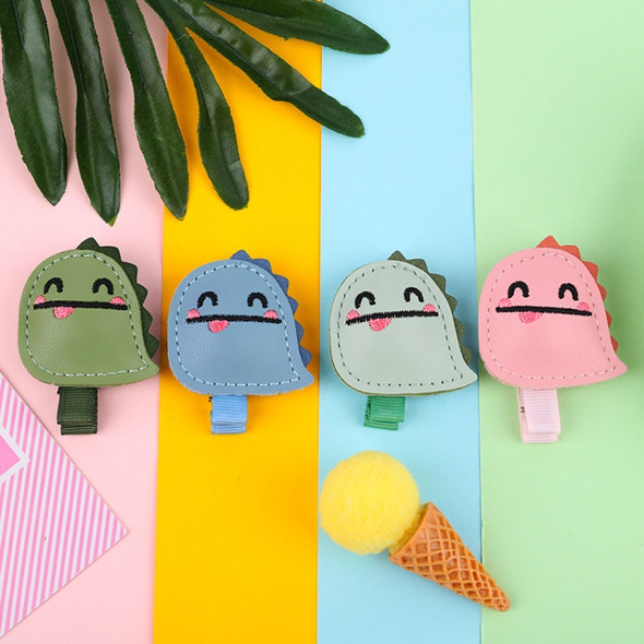 4 PCS Summer Children Cartoon Pattern Clothing Backpack PU Anti-mosquito Clip Mosquito Repellent Buckle, Style:Little Dinosaur