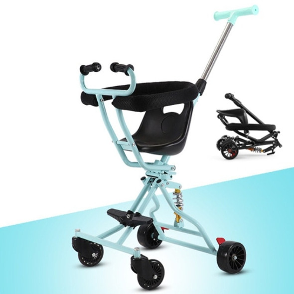 One-click Folding Baby Stroller, Color:Blue 1