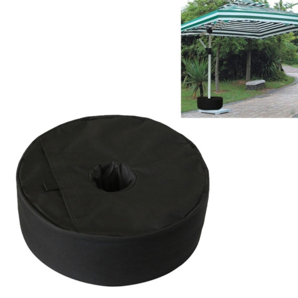 Large Outdoor Round Umbrella Support Frame Fixed Sandbag Windproof Stable Bag(Black)