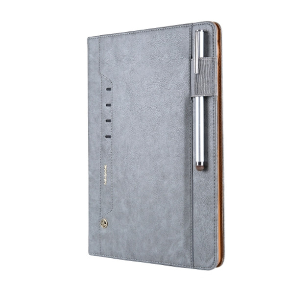 For iPad Pro 10.5 CMai2 Tmall Kaka Litchi Texture Horizontal Flip Leather Case with Holder & Card Slot & Photo Frame & Pen Slot(Grey)