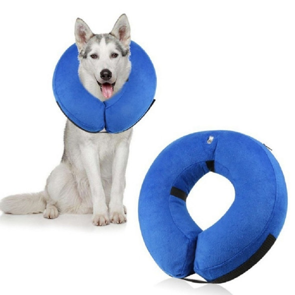 Inflatable Pet Collar Pet Grooming Warm Protective Wound Protection Collar, Size:L (CQLQ01 )
