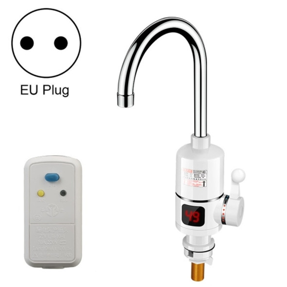 Digital Display Electric Heating Faucet Instant Hot Water Heater EU Plug Digital Elbow With Leakage Protection