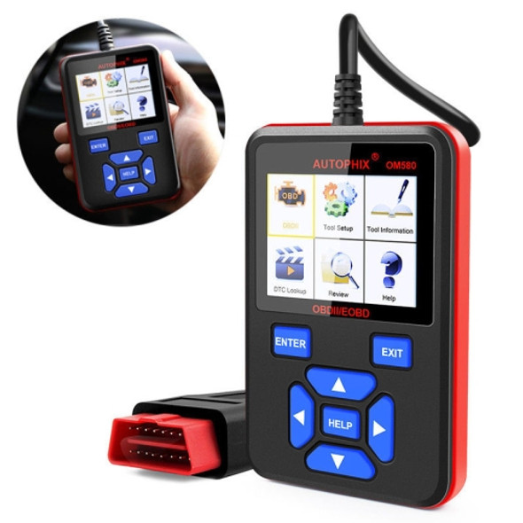 AUTOPHIX OM580 Car Portable OBD2 Scanner Car Diagnostic Tool OBD 2 Automotive Scanner OBD Code Reader