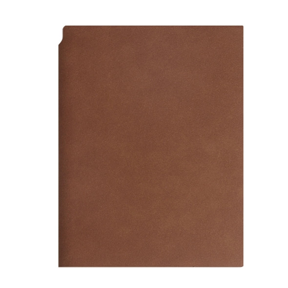 2 PCS Business Notebook PU Retro Soft Leather Office Notepad, Cover color: Brown Insert Pen, Specification: A5