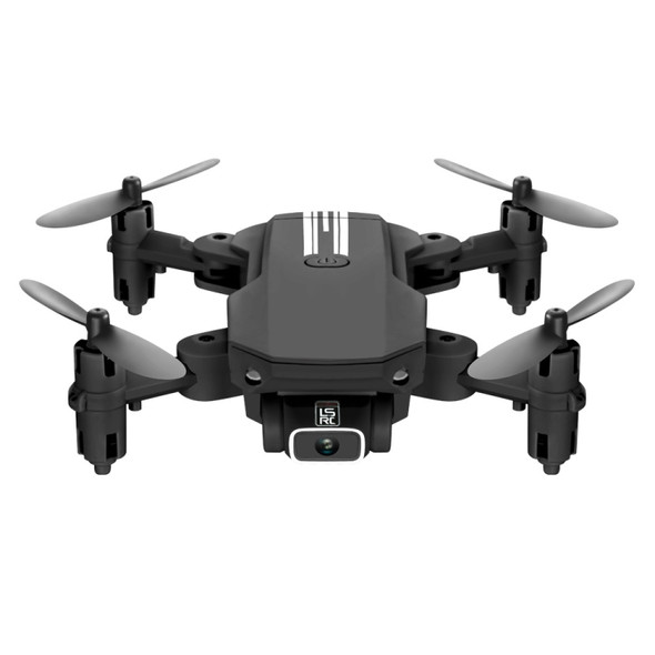 LS-MIN 4K Pixels Foldable RC Quadcopter Drone Remote Control Aircraft, Storage Bag Packaging (Black)