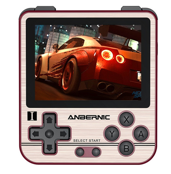 ANBERNIC RG280V 2.8 Inch Screen Open Source Handheld Game Console 4700 Dual Core CPU 16G+64G (Gold)