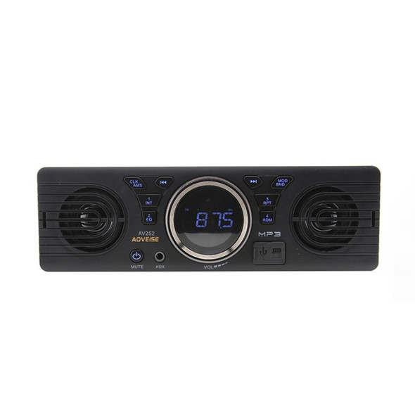 AOVEISE AV252 12V Car SD Card MP3 Audio Electric Car Radio with Speaker Bluetooth Speaker(Bluetooth version)