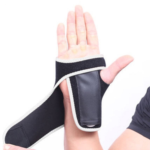 Sports Steel Plate Wrist Protector Detachable And Adjustable Fracture Wrist Protector, Specification: No Logo Type (Right Hand)(Gray Edging)