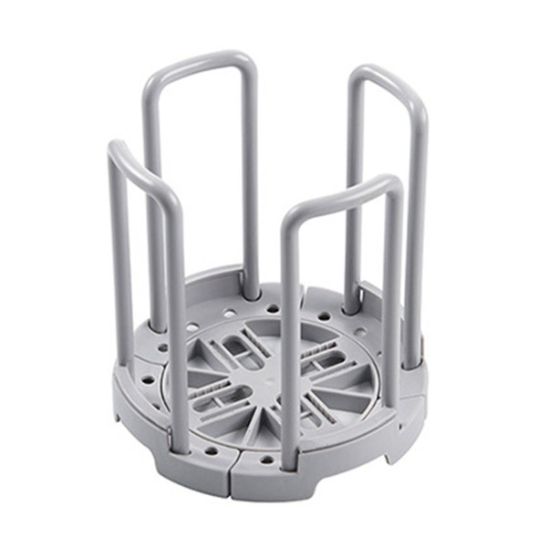 2 PCS Retractable Drain Dish Rack Household Detachable Kitchen Bowl Cup Storage Rack(Gray)