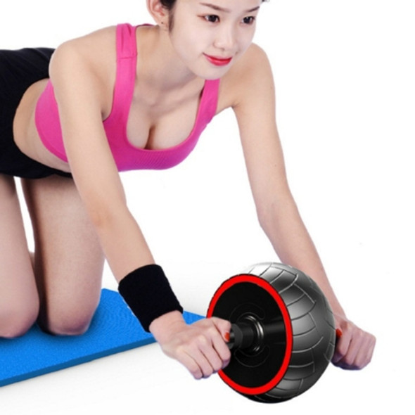 Household Fitness Equipment Tire Texture Abdominal Wheel for Men / Women(Red )