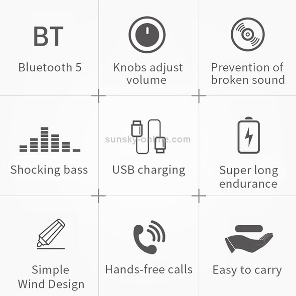 T10 Wireless Smart Radio Bass Card Mobile Phone Mini Speaker(Black)