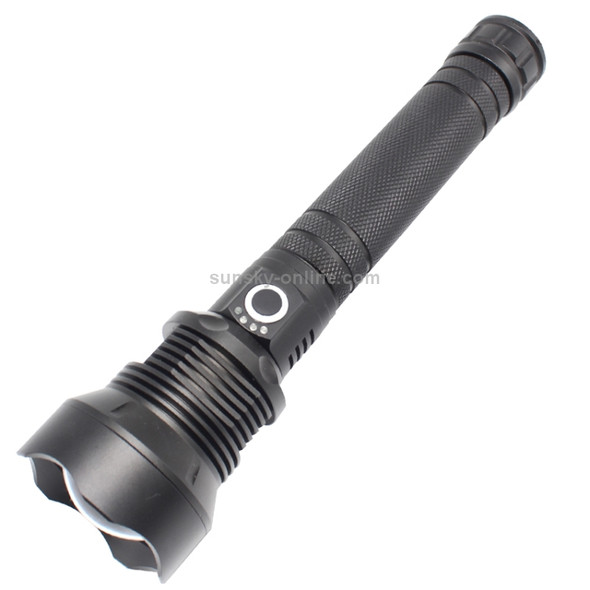 X92 Luminous Flux: 2000lm LED Waterproof Flashlight, Retractable Focus Function (Black)