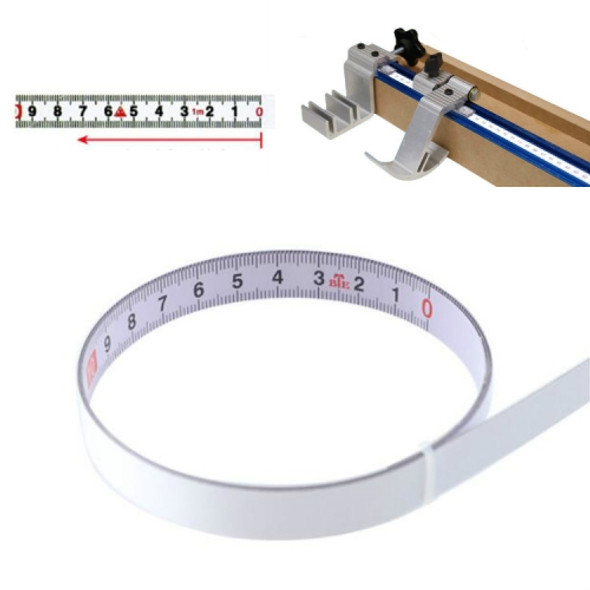 2m Sticky Scale Steel Ruler with Glue Scale Tape Measure Self-adhesive Ruler, Specification:Reverse