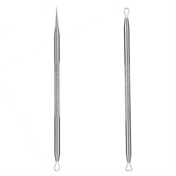 3 Sets Acne Needle Stainless Steel Acne Clamp Squeeze Acne Blackhead Tool, Specification:2 in 1