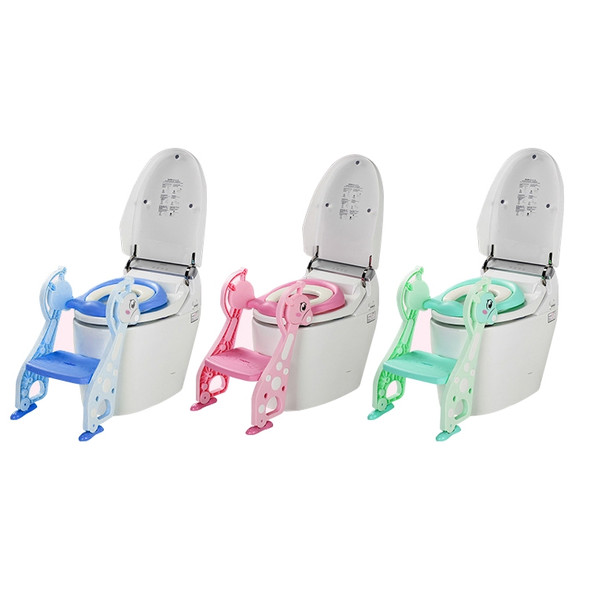 Oversized Fawn Children Toilet Baby Toilet Chair Baby Toilet Ladder, Style:Upgraded Cushioned Models(Sky Blue)