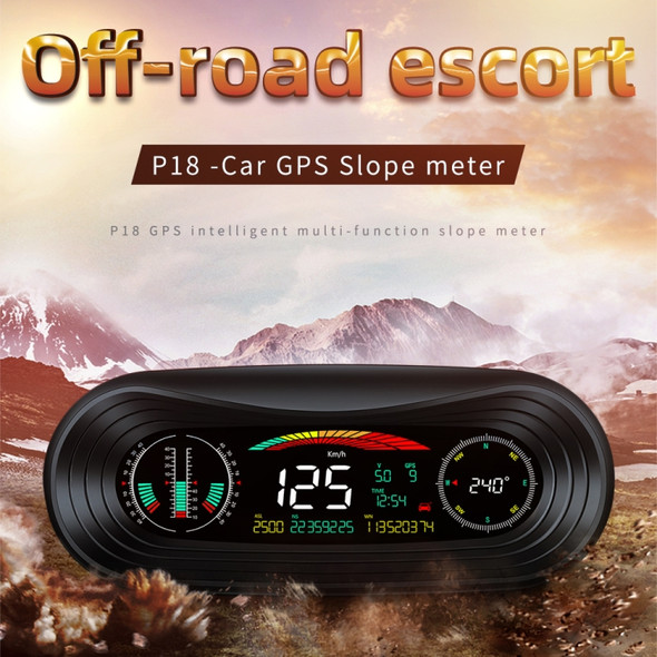P18 GPS Car HUD Head-up Display Vehicle Speed / Voltage / Mileage