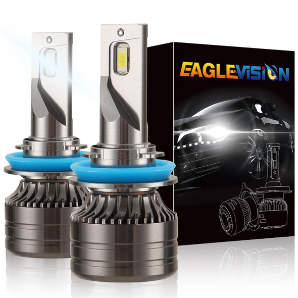 2 PCS EagleVision Blade K7 H8 / H9 / H11 DC10-30V / 28W / 6000K / 3000LM IP68 Car LED Headlight Lamps