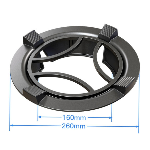 Household Gas Stove Windshield Cast Iron Gas Stove Bracket Flame Gathering Cover Energy-Saving Cover, Specification: 4 Claws With Stand