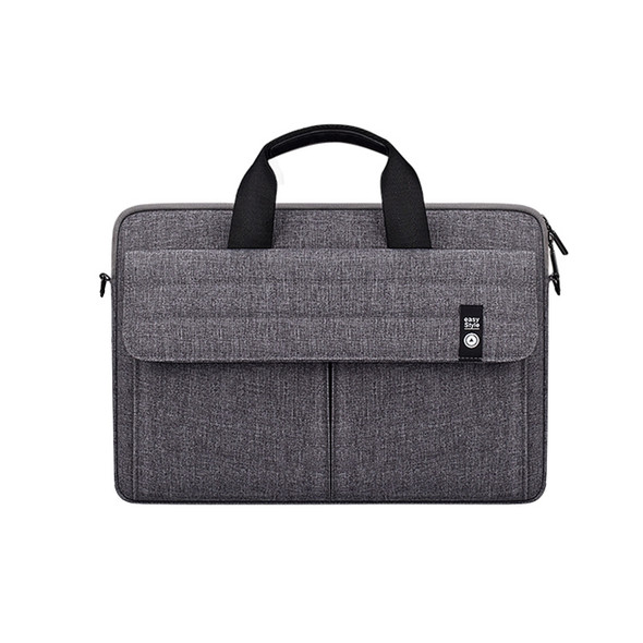 ST08 Handheld Briefcase Carrying Storage Bag without Shoulder Strap for 13.3 inch Laptop(Grey)