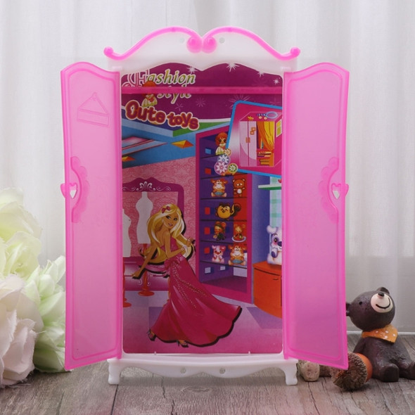 Princess Furniture Wardrobe Barbies Dolls Toys Doll House Closet Toys Accessories