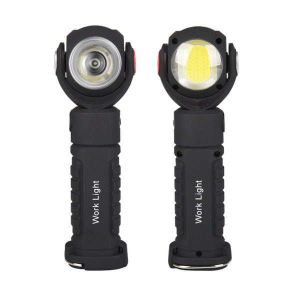 Dual-Function Work Light Outdoor Portable Handheld Inspection Light COB Rechargeable Flashlight Emergency Light