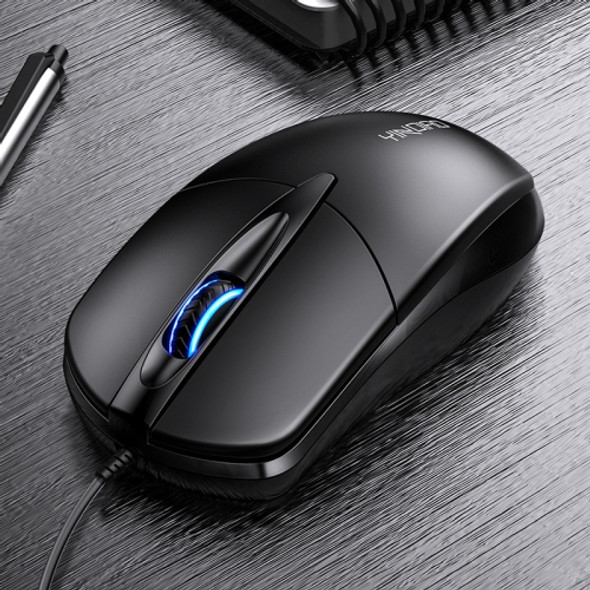 YINDIAO G2 1000DPI 3-keys RGB Light Wired Business Mouse (Black)