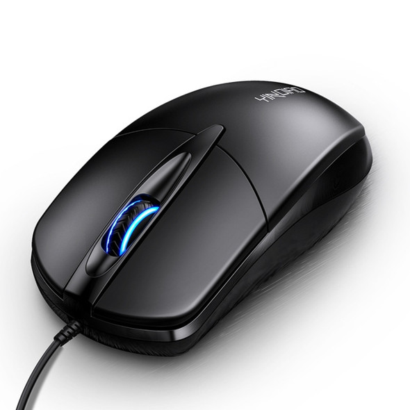 YINDIAO G2 1000DPI 3-keys RGB Light Wired Business Mouse (Black)