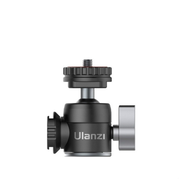 Ulanzi U-60 Mini Double Cold Shoes Metal Action Drag Tripod Ball Head