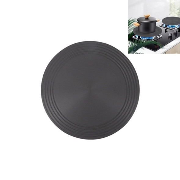 Gas Stove Heat-conducting Plate Kitchen Fast Defrosting Plate Pot Anti-burning Black Heat-conducting Plate, Size:24cm