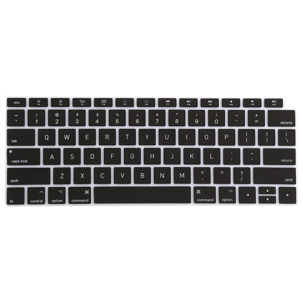 Keyboard Protector Silica Gel Film for MacBook Air 13 (A1932)(Black)
