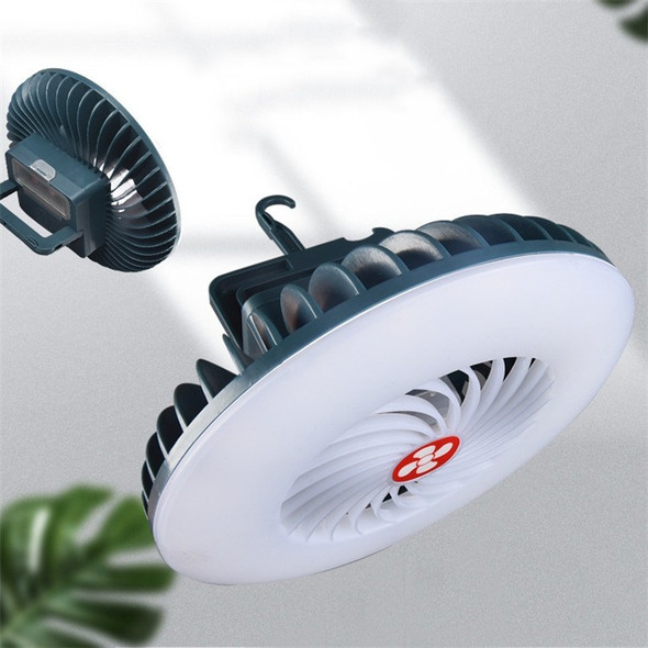 USB Rechargeable Fan Lamp Live Broadcast Multi-function Tent Camping Lamp, Style:Fan Light