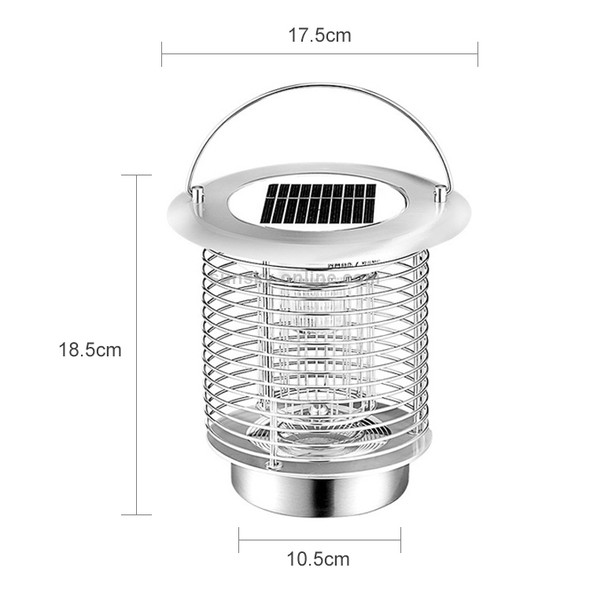 Outdoor Solar Waterproof Mosquito Lamp Mosquito Repellent, Color:TM01 Silver