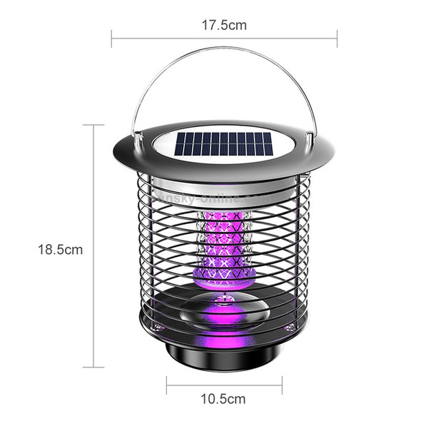 Outdoor Solar Waterproof Mosquito Lamp Mosquito Repellent, Color:TM01 Black