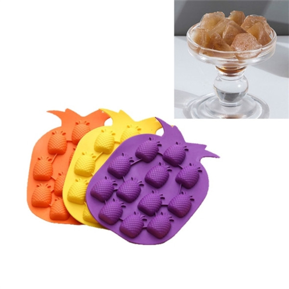 5 PCS Pineapple Creative Silicone Ice Tray Ice Maker Ice Mold, Random Color Delivery