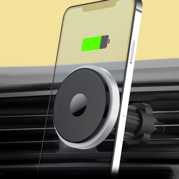 N5 Car Air Outlet Vent Mount Clamp Holder 15W Fast Charging Qi Magnetic Wireless Charger For iPhone 12 Series