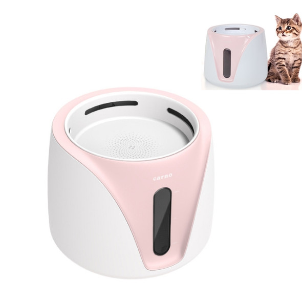 Pet Automatic Circulation Water Feeder Electric Running Water Anti-dry Burning Visual Water Level Drinking Machine, CN Plug, Style:Standard(Pink)
