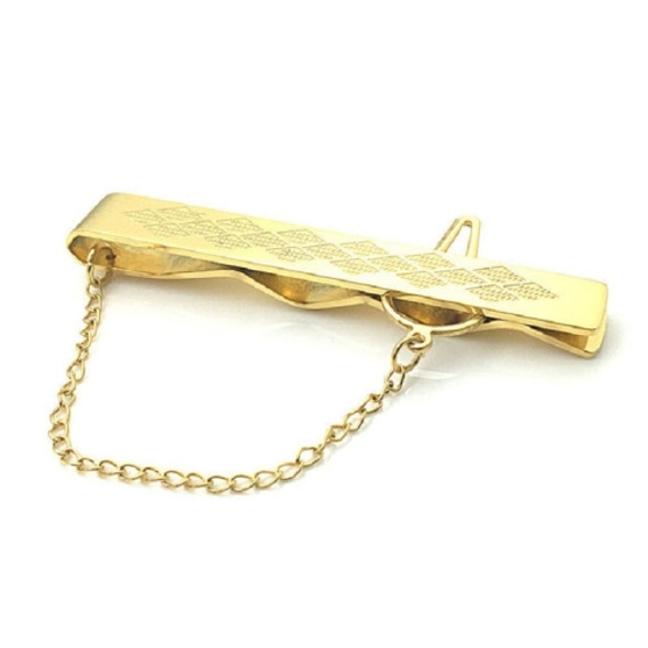 Simple Stainless Steel Men Shirt Tie Clip Clothing Decoration(Gold)