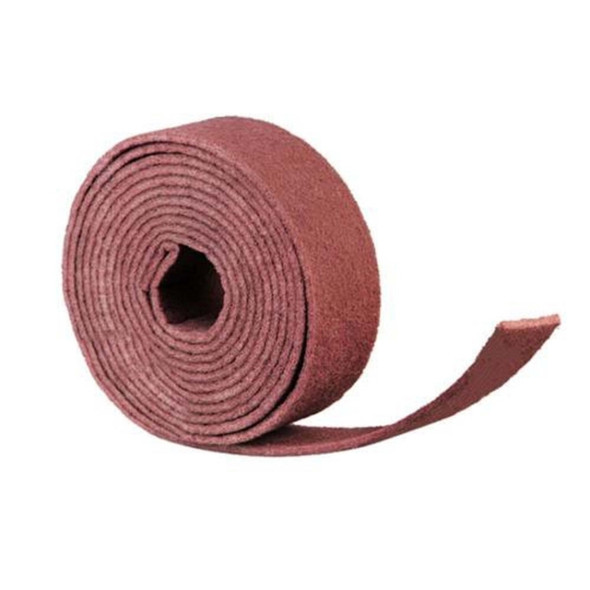 10 PCS Nylon Emery Scouring Pad Stainless Steel Rust Polishing Kitchen Dish Cleaning Rag, Size:9 cm x 20 m(Red Brown)