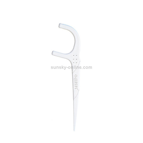 2 Packs Fawnmum Ultra-fine Safety Flat Dental Floss Rod Arch Pick Toothpick Thread Portable Dental Floss Bag