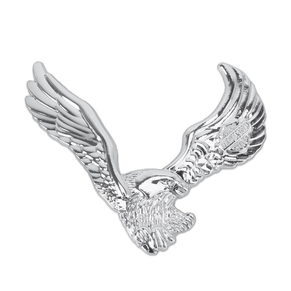 Hawk Pattern Car Metal Body Decorative Sticker (Silver)