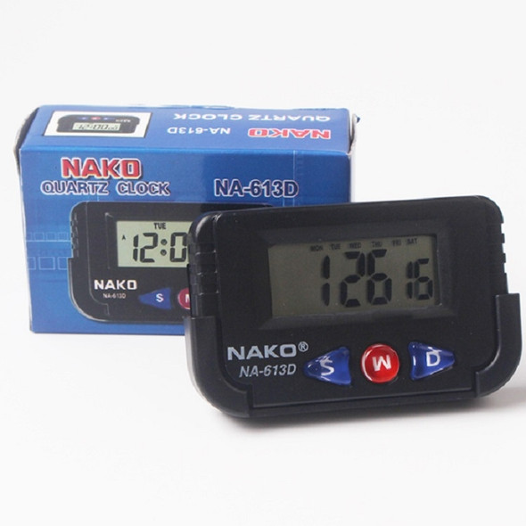 2 PCS Portable Car Electronic Clock Test Sports Clock Small Alarm Clock Stopwatch(Rectangle)